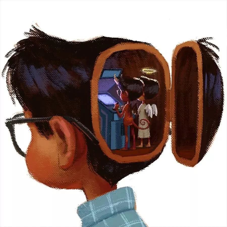 温馨的小插画风格