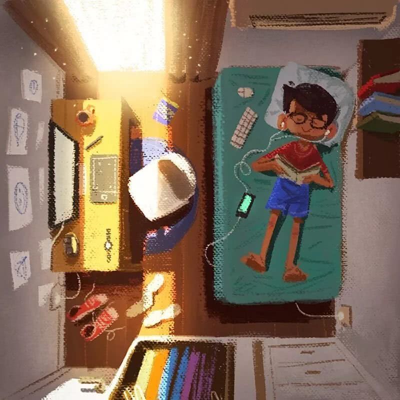 温馨的小插画风格