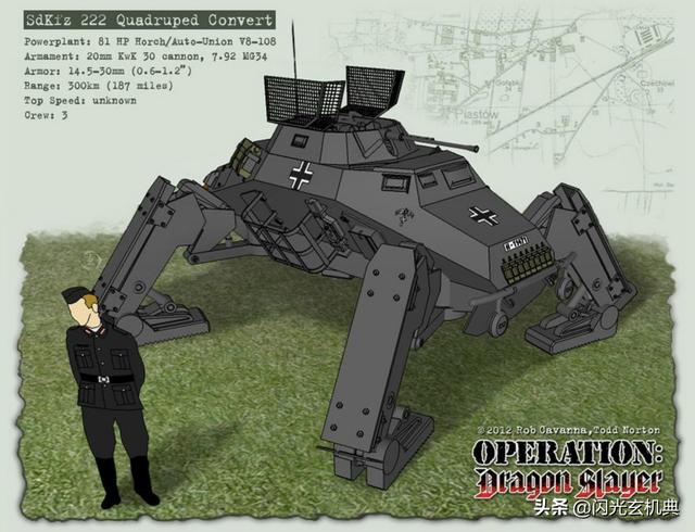 动漫风格战争武器绘本：机甲装备型二战战车原画欣赏 ...