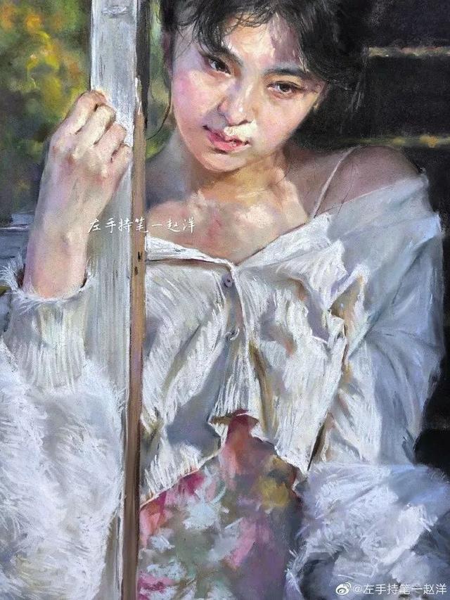 画皮画骨难画魂，看了央美才男的素描和色粉美女，美得让我想恋爱 ...