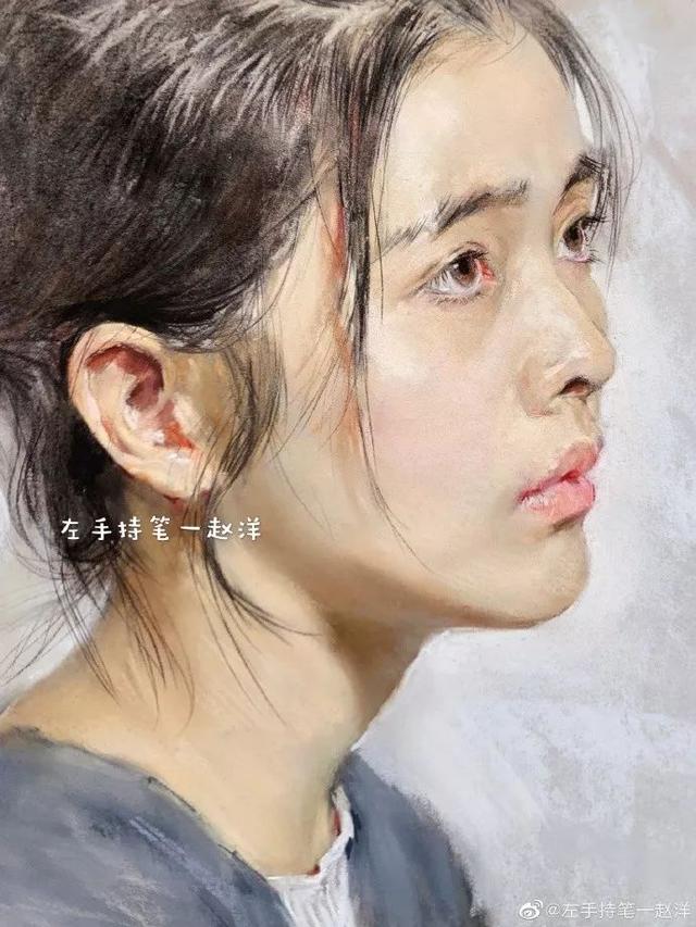 画皮画骨难画魂，看了央美才男的素描和色粉美女，美得让我想恋爱 ...