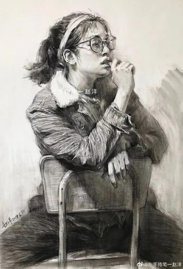 画皮画骨难画魂，看了央美才男的素描和色粉美女，美得让我想恋爱 ...