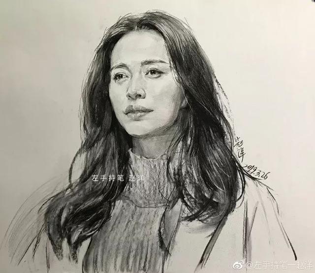 画皮画骨难画魂，看了央美才男的素描和色粉美女，美得让我想恋爱 ...