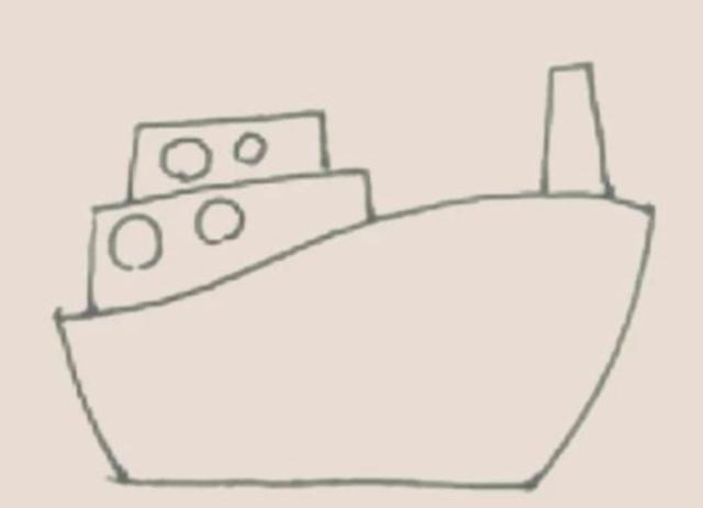 一笔一画，轻松学会，绘画教程连载（9）：轮船