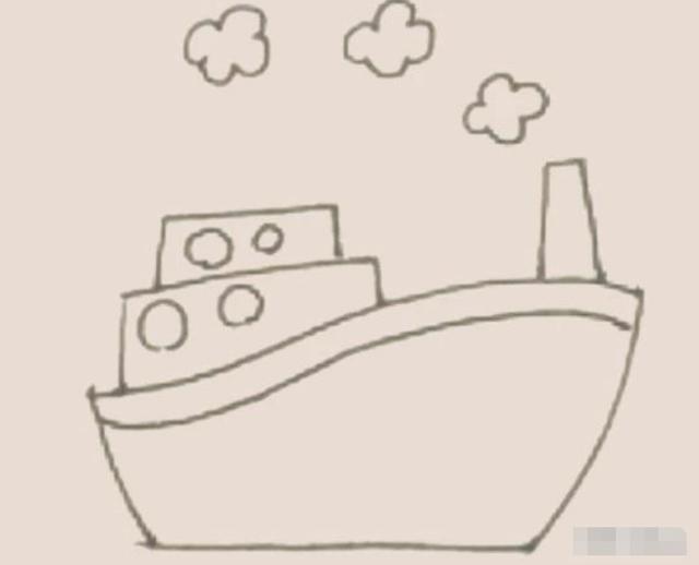 一笔一画，轻松学会，绘画教程连载（9）：轮船