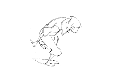 绘画素材 多种跑步姿势动态图