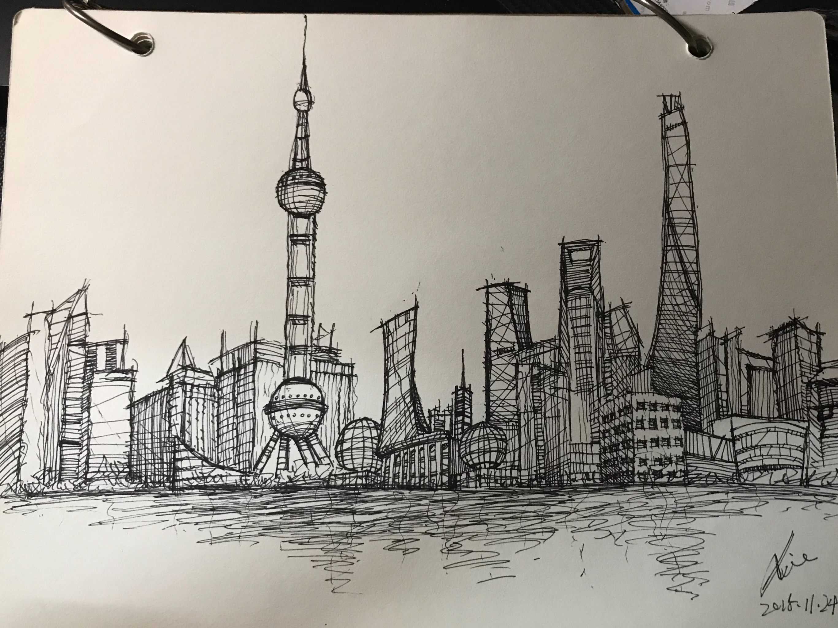 建筑设计空间绘画