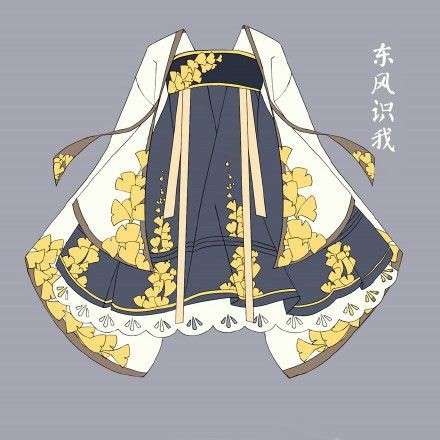 各种古风小裙子绘画案例