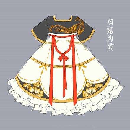 各种古风小裙子绘画案例