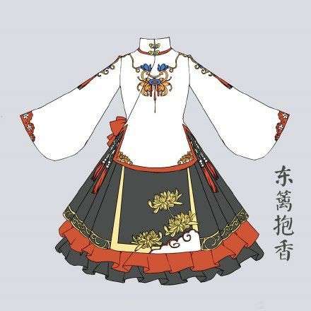 各种古风小裙子绘画案例