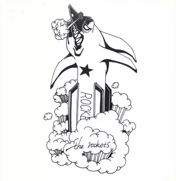 对主体的特征和结构,转折进行进一步刻画,如火箭头部的黑色块的质感