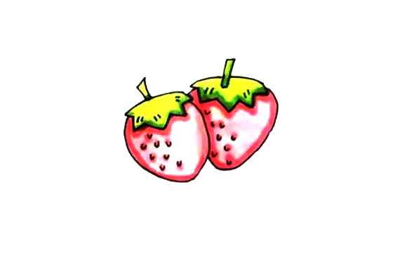 草莓怎么画 教你简单画草莓