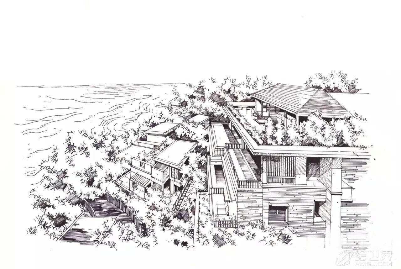 可以手绘的风景图