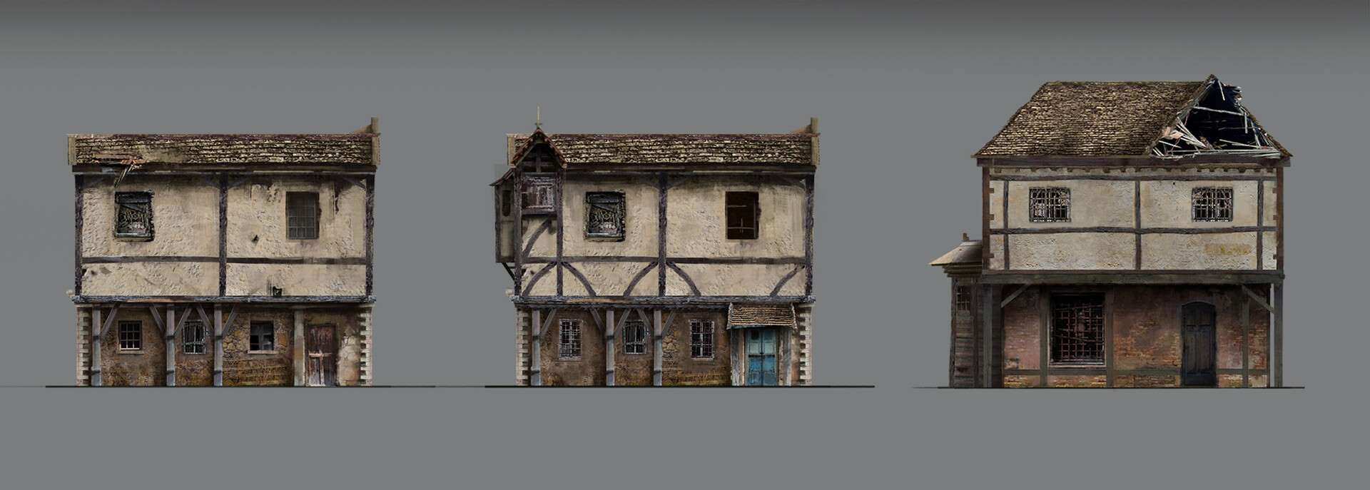 古老的房屋建筑素材