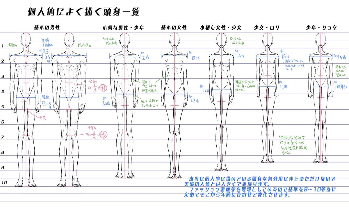 动漫人体绘画骨骼肌肉解析