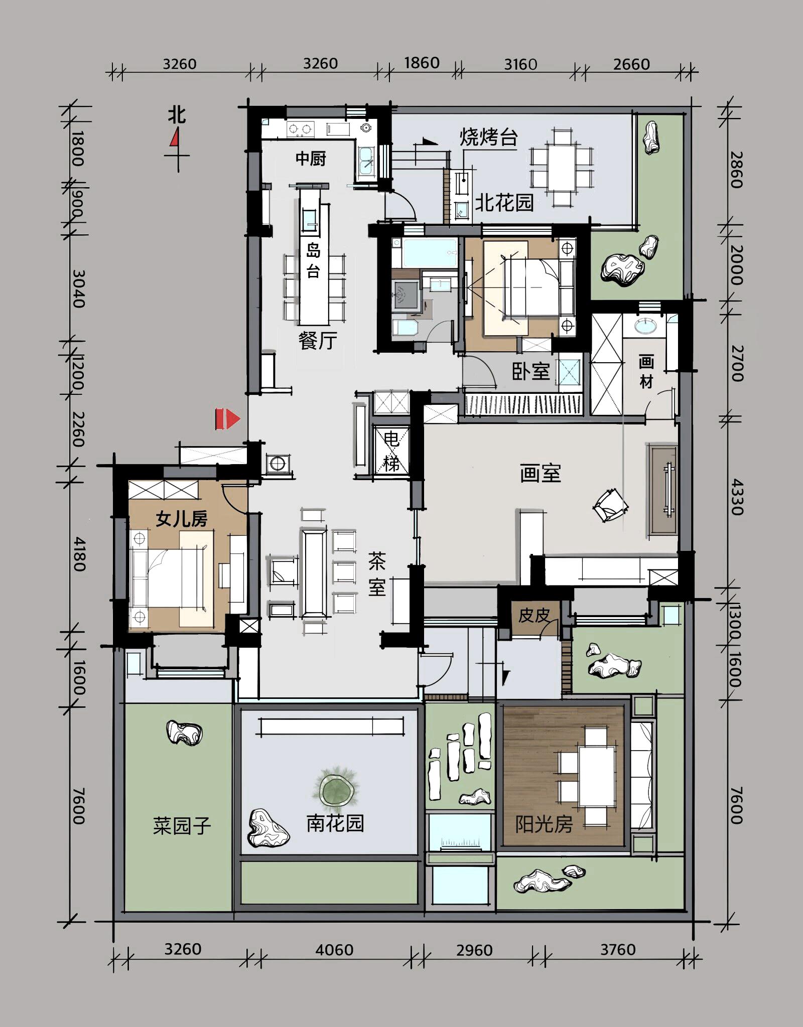 学员工作项目手绘表现