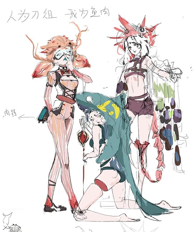 日系伪厚涂风格插画绘制教程