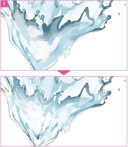 水怎么画？动漫中水的画法教程