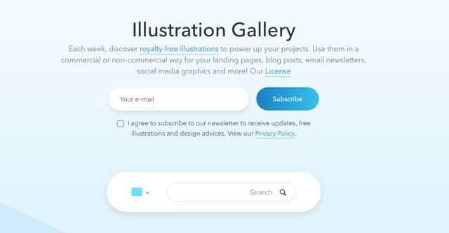 设计师福利，可以免费商用的矢量插画网站图库