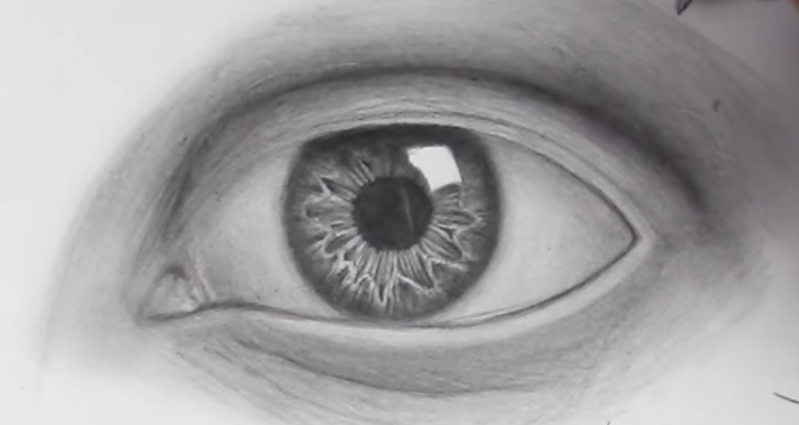 怎么素描画一个超级写实的眼睛？