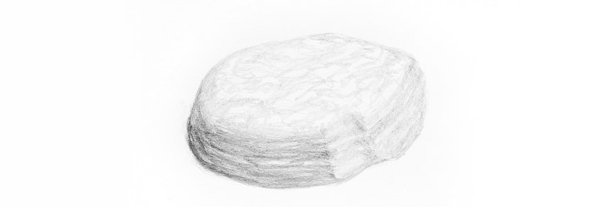 如何画一块真实的石头