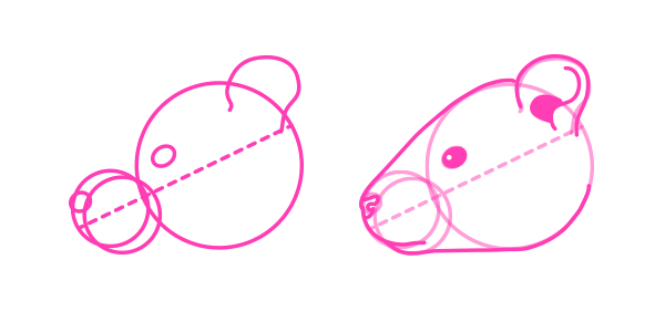 动物画画：怎么画老鼠